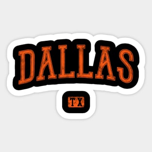 Dallas Texas Sticker